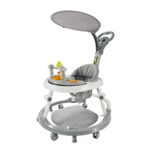Andador Para Bebês Infantil Musical Premium Cor Cinza Conect Brinq MC923