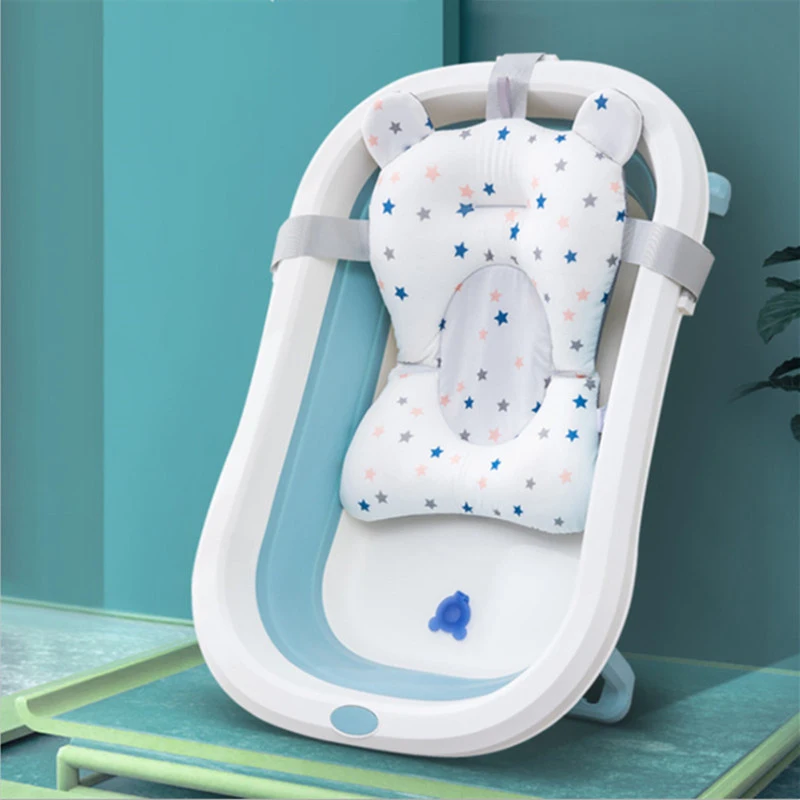 Baby Bath Support Pad Foldable Floating Seat Adjustable Newborn Bathing Cushion Infant Safety Net Hammock - Imagem 21