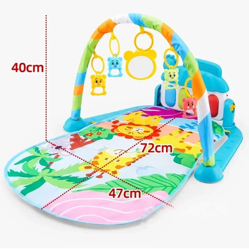 Baby Activity Gym Rack Early Education 0-36 Months Toy Gifts Musical Newborn Piano Keyboard Crawling Blanket Pedal Play Mat - Imagem 18