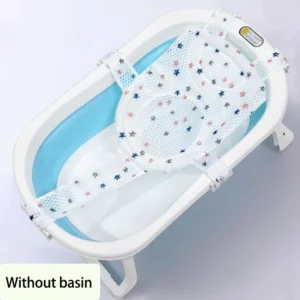 Baby Bath Net Mat Children Newborn Adjustable Bathtub Pillow Seat Cushion Cross-shaped Anti-slip Bathtub Shower Cradle Bed Seat