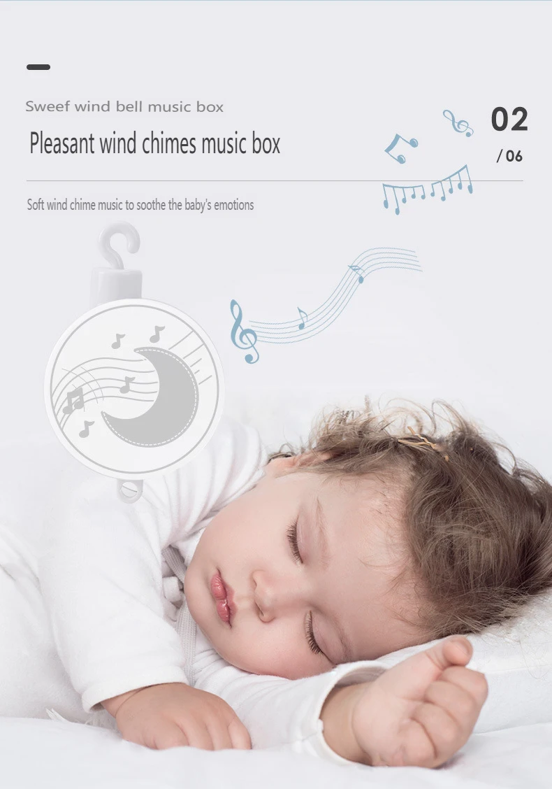Baby Musical Crib Mobile With Hanging Rotating Toys Infant Bed Decoration Bedside Bell Toy Ringing Toys For Babies Boy And Girl - Imagem 13