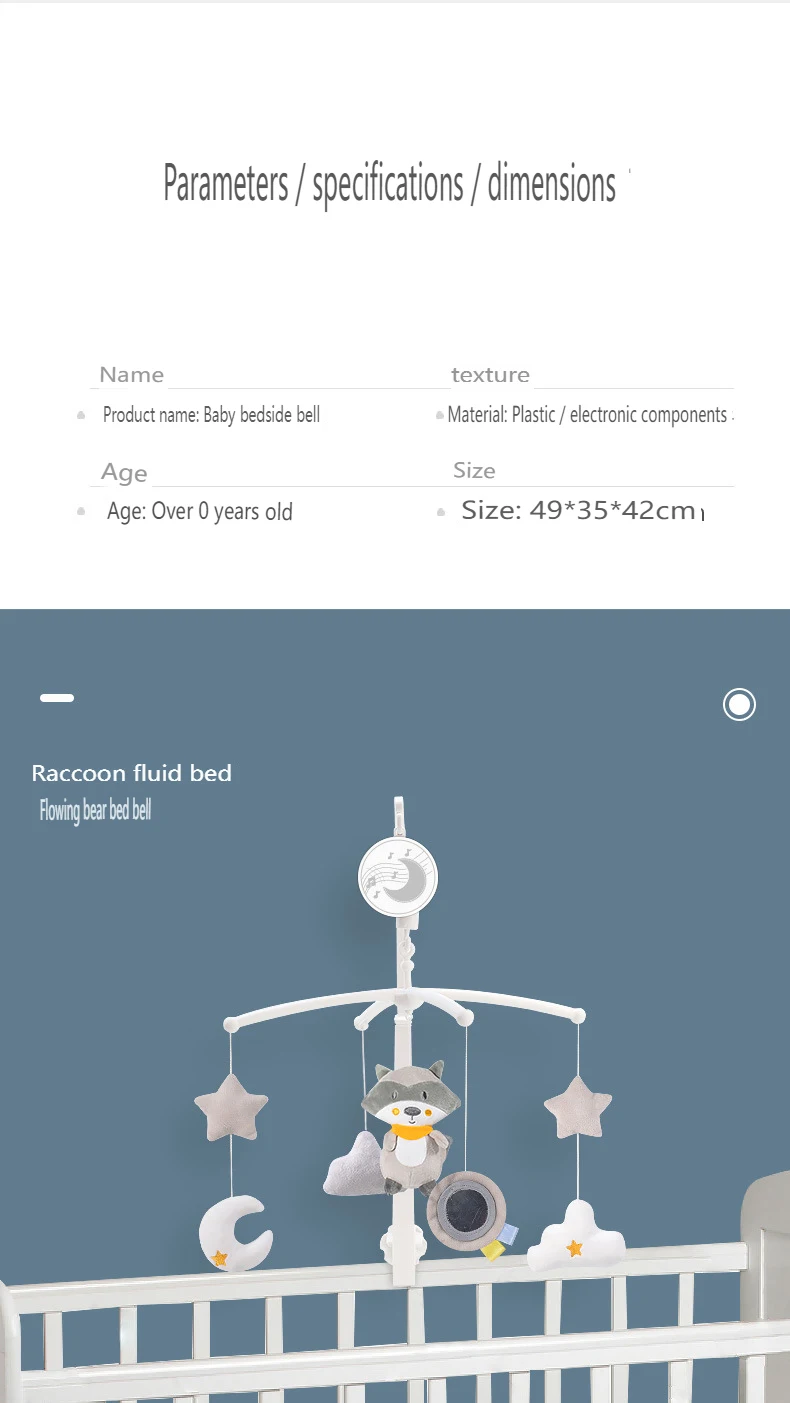 Baby Musical Crib Mobile With Hanging Rotating Toys Infant Bed Decoration Bedside Bell Toy Ringing Toys For Babies Boy And Girl - Imagem 18