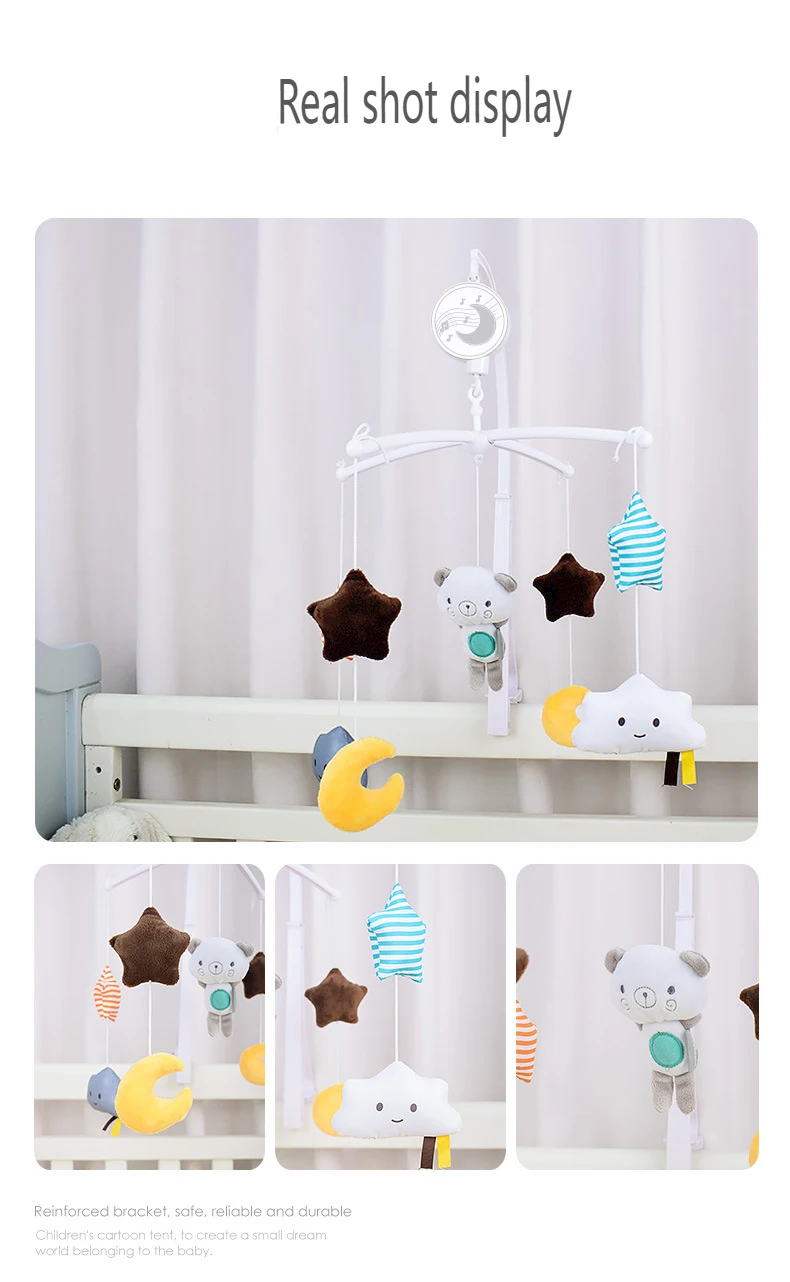 Baby Musical Crib Mobile With Hanging Rotating Toys Infant Bed Decoration Bedside Bell Toy Ringing Toys For Babies Boy And Girl - Imagem 23