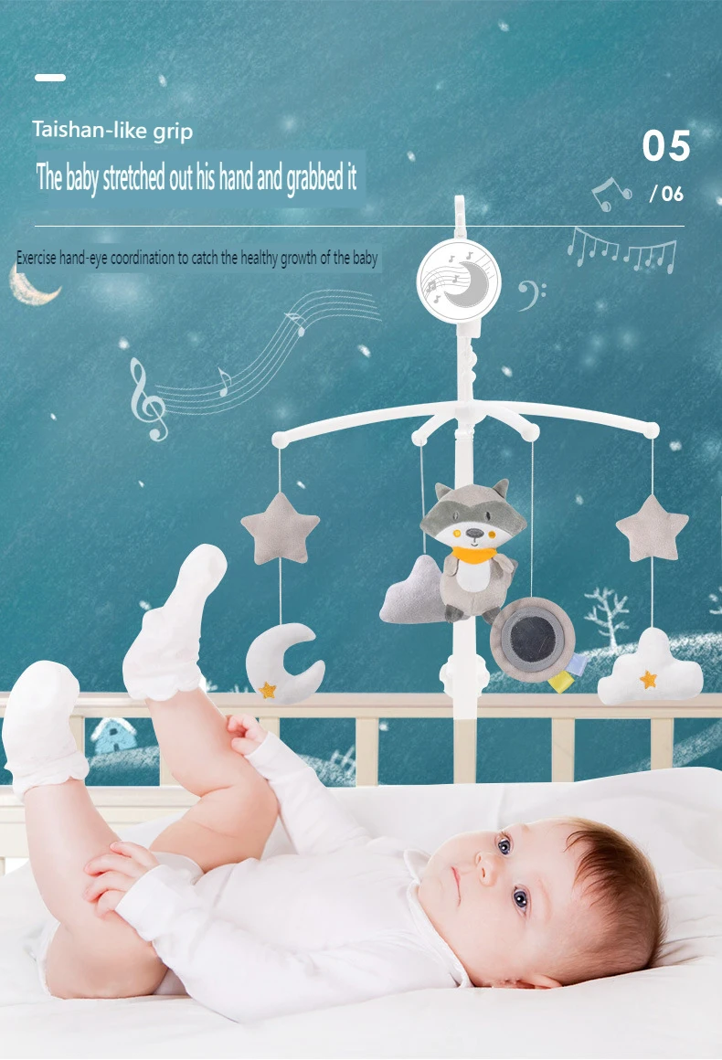 Baby Musical Crib Mobile With Hanging Rotating Toys Infant Bed Decoration Bedside Bell Toy Ringing Toys For Babies Boy And Girl - Imagem 16