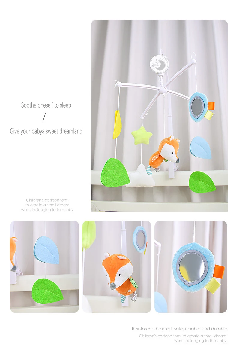Baby Musical Crib Mobile With Hanging Rotating Toys Infant Bed Decoration Bedside Bell Toy Ringing Toys For Babies Boy And Girl - Imagem 24