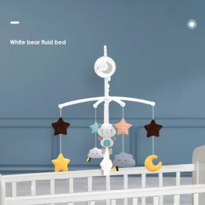 Baby Musical Crib Mobile With Hanging Rotating Toys Infant Bed Decoration Bedside Bell Toy Ringing Toys For Babies Boy And Girl